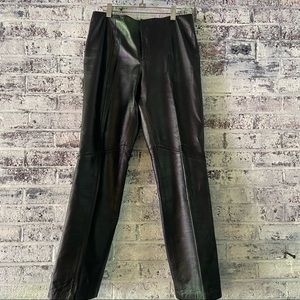 Vintage Nine West, black leather pant